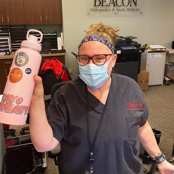 Sweaty Bands Somebody Call 911 | Black | 1 Inch | Nurse