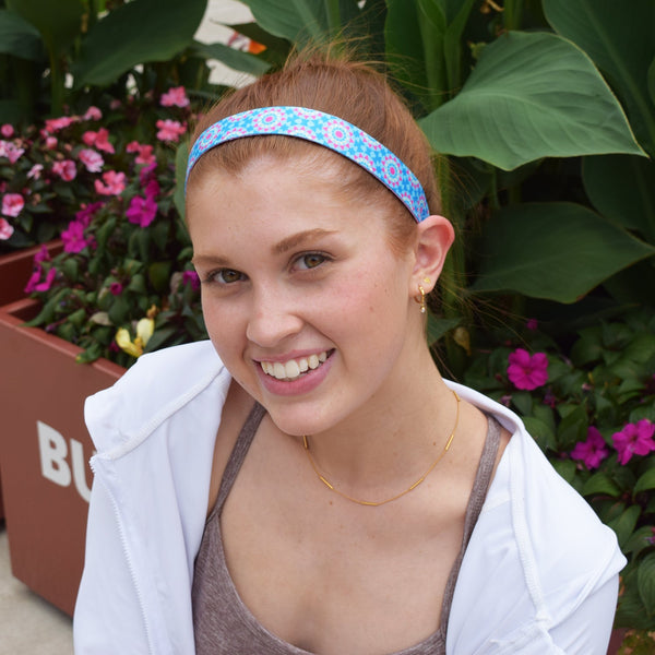 Sweaty Bands Stay Trippy | Blue Pink | 1 Inch