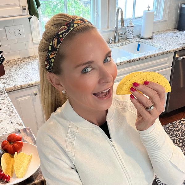 Sweaty Bands Taco Tuesday | Black Multi | 1 Inch