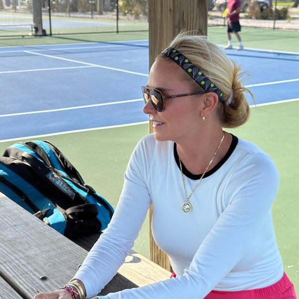 Sweaty Bands Tennis Is My Racket | Black | 1 Inch