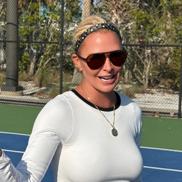 Sweaty Bands Tennis Is My Racket | Black | 1 Inch