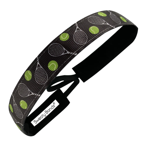 sweaty bands Tennis is My Racket | Black | 1 Inch