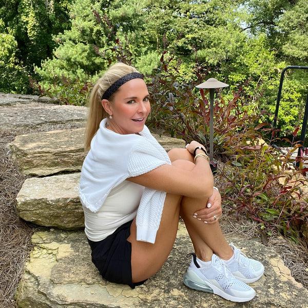 Sweaty Bands Uptown | Black White | 1 Inch