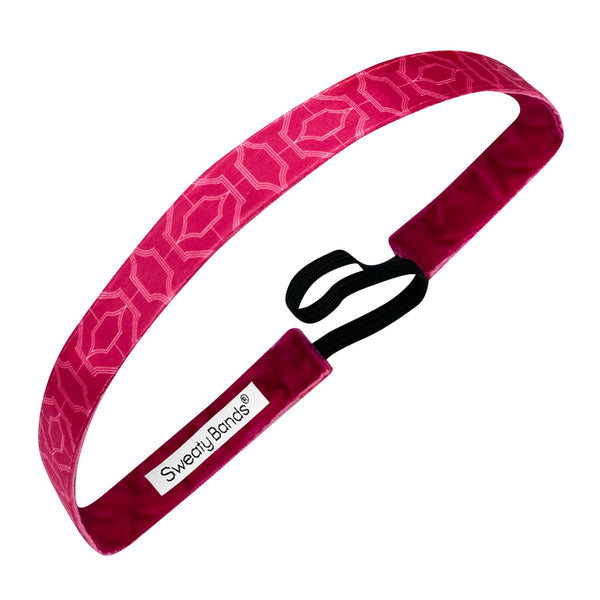sweaty bands Uptown | Pink White | 5/8 Inch