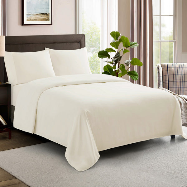 sweet home collection 100% Cotton 600TC Sateen Sheet Set (Made in Egypt)