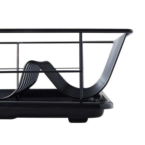 Sweet Home Collection 3-Piece Countertop Dish Drying Drainer Rack With Removable Utensil Holder And Drainboard