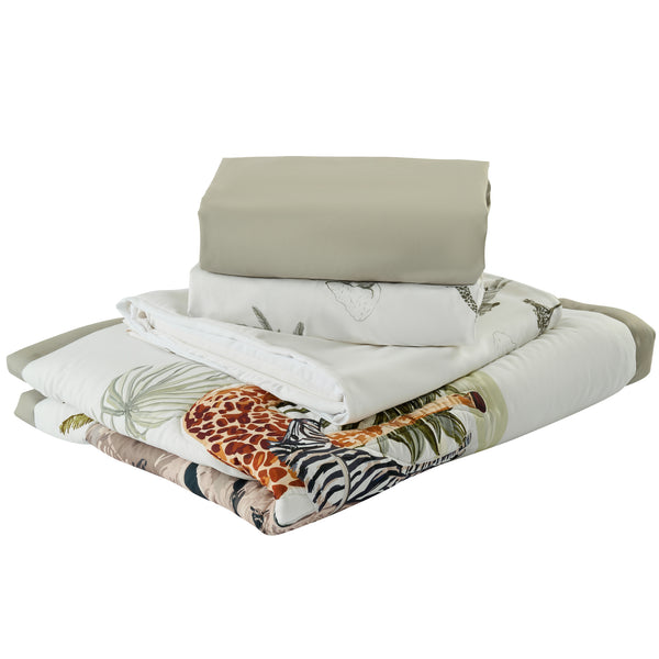 Sweet Home Collection 4-Piece Baby Crib Bedding Set 100% Ultra Soft Microfiber - Wild Safari