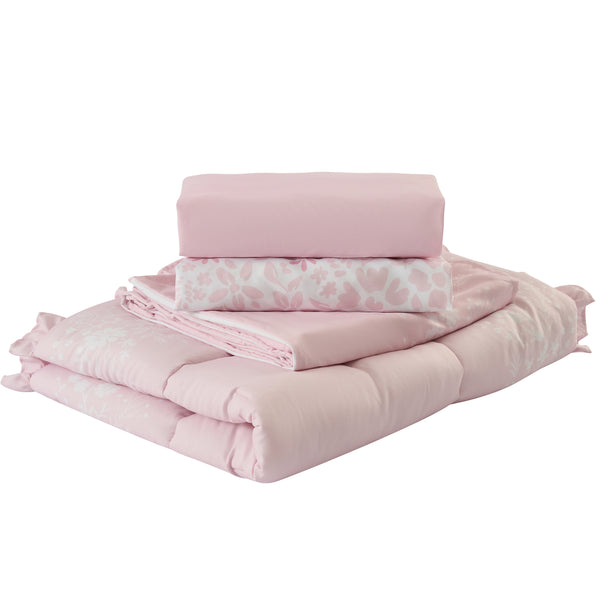 Sweet Home Collection 4-Piece Baby Crib Bedding Set 100% Ultra Soft Microfiber - Hand Draw Floral