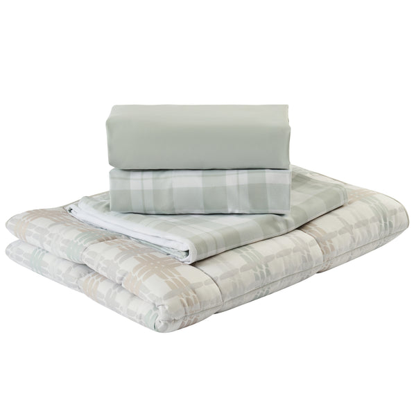 Sweet Home Collection 4-Piece Baby Crib Bedding Set 100% Ultra Soft Microfiber - Baby Plaid