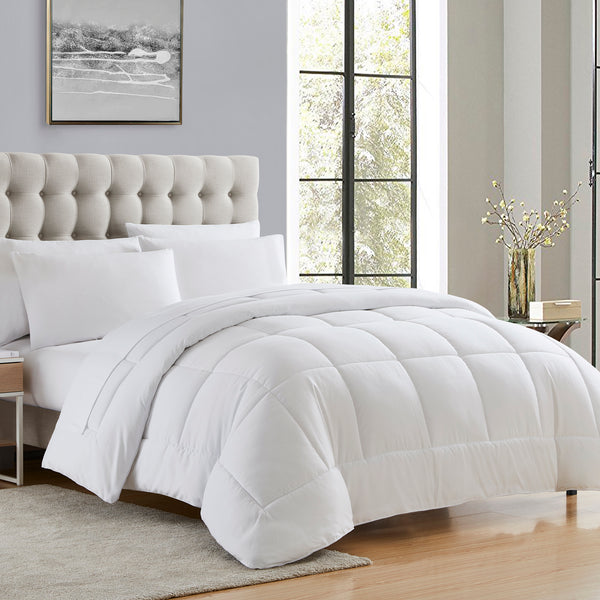 sweet home collection All Season Solid Reversible Down Alternative Comforter