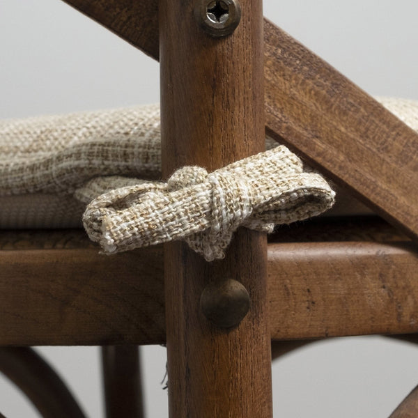 Sweet Home Collection Aria Memory Foam Non-Slip 16" X 16" Chair Cushions With Ties