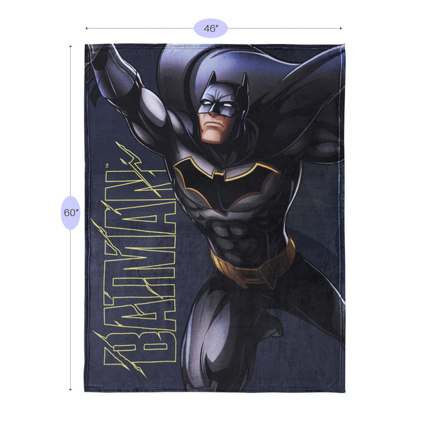 Sweet Home Collection Batman Micro Raschel Throw Blanket 46"x60"