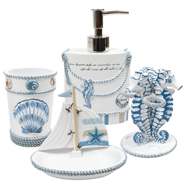 sweet home collection Beach Life Bathroom Accessories
