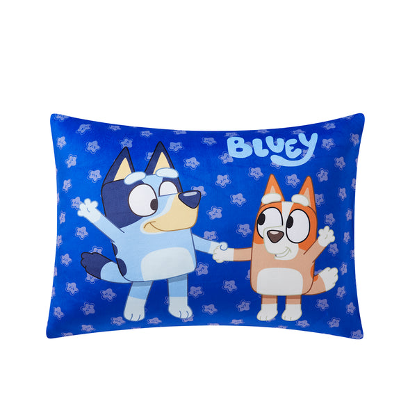Sweet Home Collection Bluey Kids Reversible Pillow With Removable Shell
