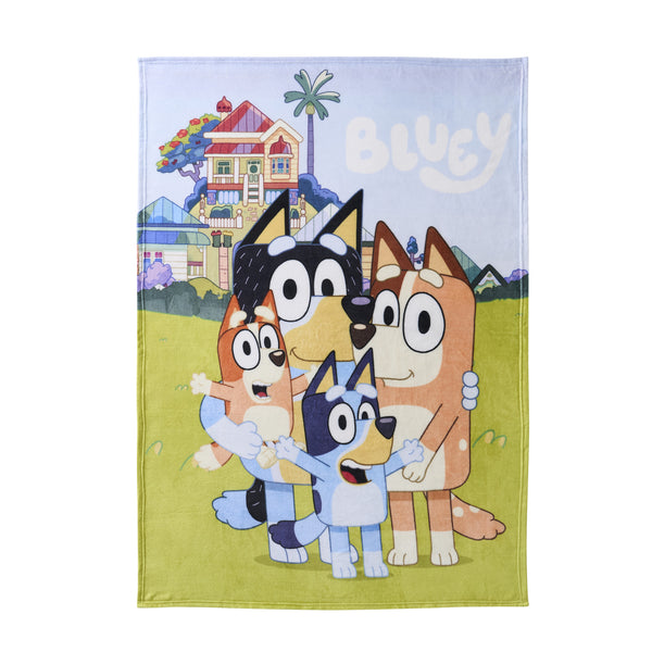 Sweet Home Collection Bluey Micro Raschel Throw Blanket 46"x60"