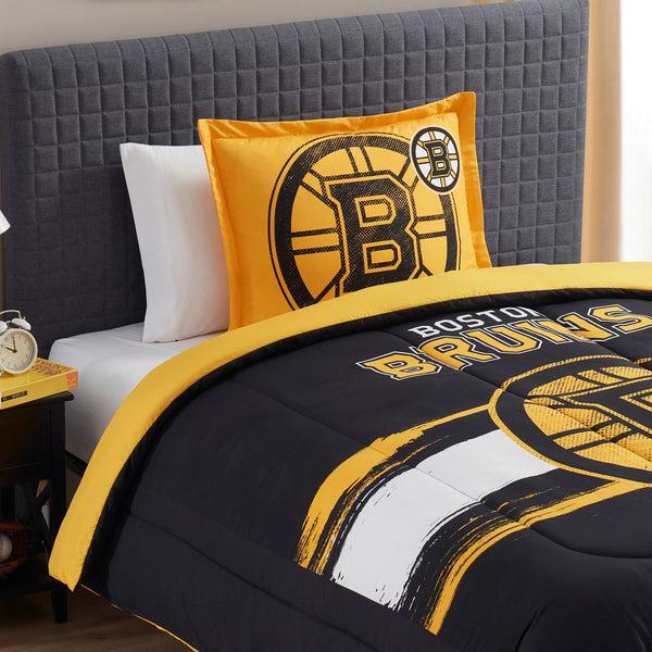 Sweet Home Collection Boston Bruins NHL Officially Licensed 3-Piece Comforter Set