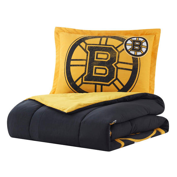 Sweet Home Collection Boston Bruins NHL Officially Licensed 3-Piece Comforter Set