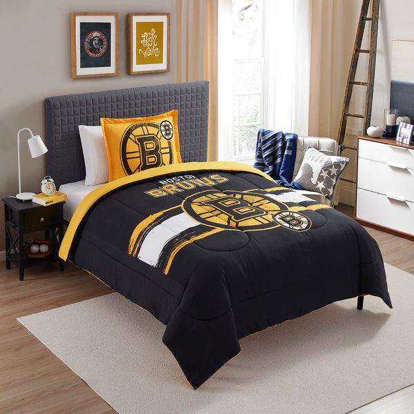 sweet home collection Boston Bruins NHL Officially Licensed 3-Piece Comforter Set