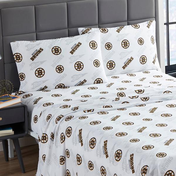 Sweet Home Collection Boston Bruins NHL Officially Licensed Sheet Set