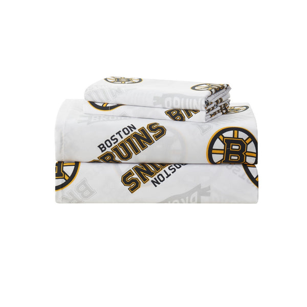 Sweet Home Collection Boston Bruins NHL Officially Licensed Sheet Set