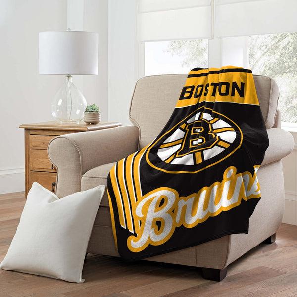 Sweet Home Collection Boston Bruins NHL Officially Licensed Throw Blanket 46x60