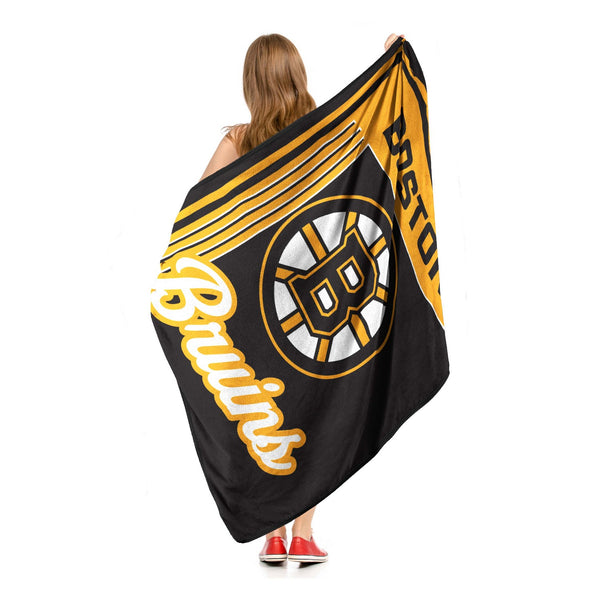 Sweet Home Collection Boston Bruins NHL Officially Licensed Throw Blanket 46x60