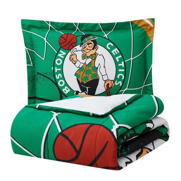 Sweet Home Collection Boston Celtics NBA Officially Licensed 3-Piece Comforter Set