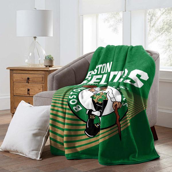 Sweet Home Collection Boston Celtics NBA Officially Licensed Raschel Throw Blanket 60x80