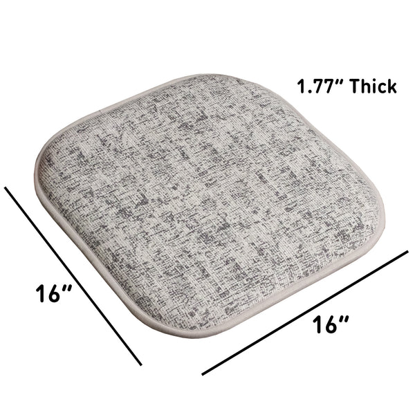 Sweet Home Collection Broadway Memory Foam No Slip Back 16" X 16" Chair Pad Cushion