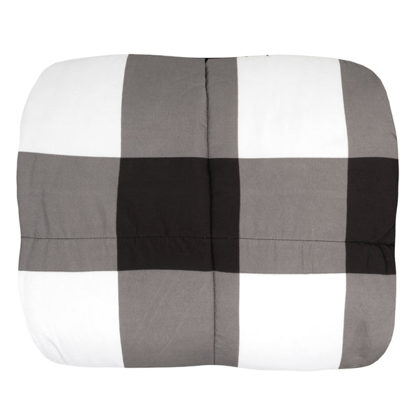 Sweet Home Collection Buffalo Check 4-Piece Reversible Comforter Set