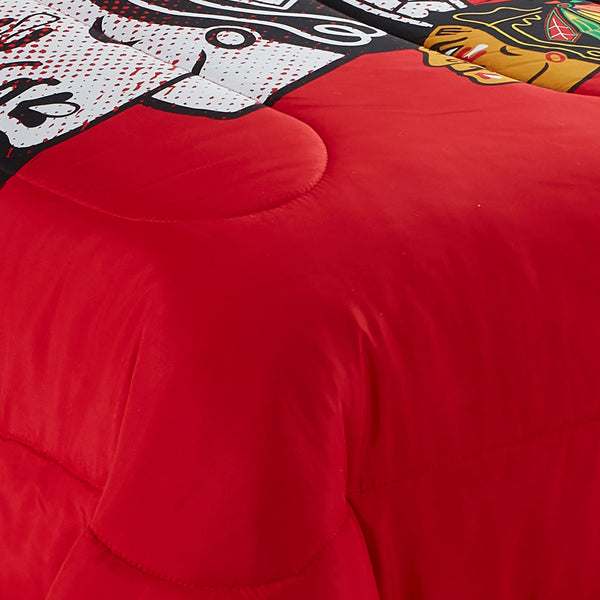 Sweet Home Collection Chicago Blackhawks NHL Officially Licensed 3-Piece Comforter Set