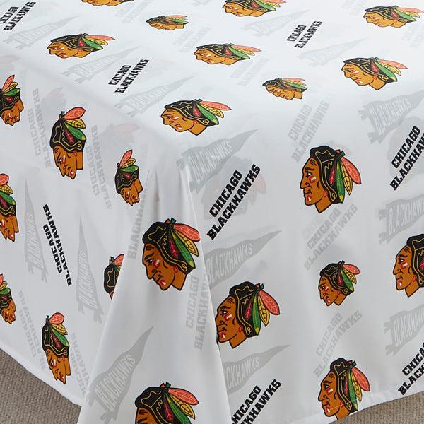 Sweet Home Collection Chicago Blackhawks NHL Officially Licensed Sheet Set