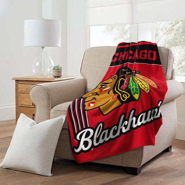 Sweet Home Collection Chicago Blackhawks NHL Officially Licensed Throw Blanket 46x60