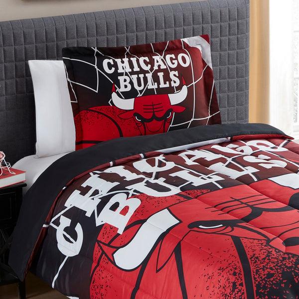 Sweet Home Collection Chicago Bulls NBA Officially Licensed 3-Piece Comforter Set