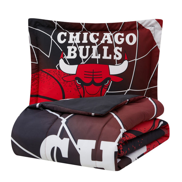Sweet Home Collection Chicago Bulls NBA Officially Licensed 3-Piece Comforter Set