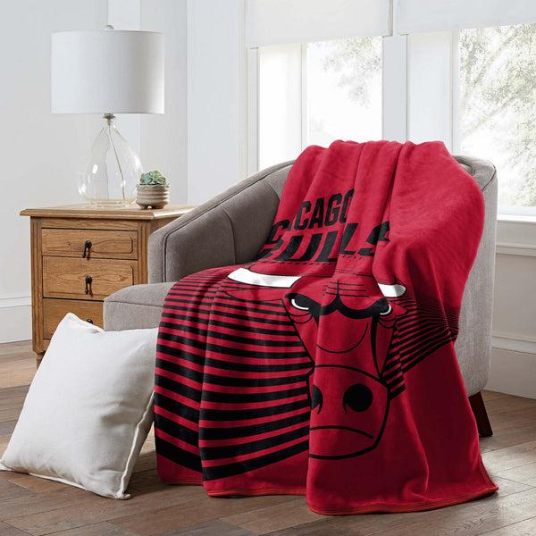 Sweet Home Collection Chicago Bulls NBA Officially Licensed Raschel Throw Blanket 60x80