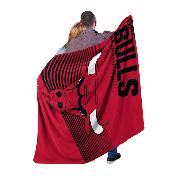 Sweet Home Collection Chicago Bulls NBA Officially Licensed Raschel Throw Blanket 60x80