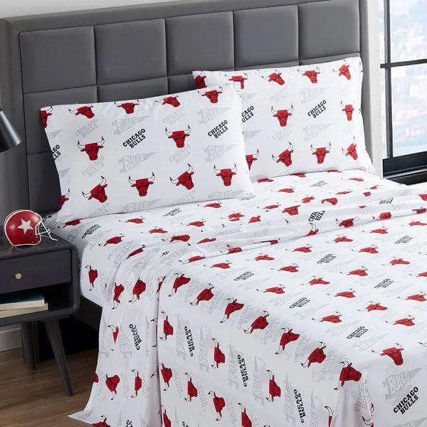 Sweet Home Collection Chicago Bulls NBA Officially Licensed Sheet Set