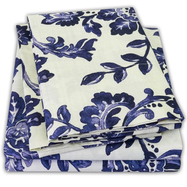 sweet home collection Classic 4-Piece Bed Sheet Set (Tuscany Floral)