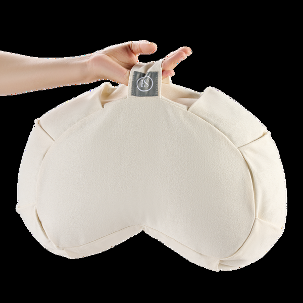 Sweet Home Collection Crescent Zafu Meditation Cushion 17" Yoga Pillow With Removable Cotton Cover