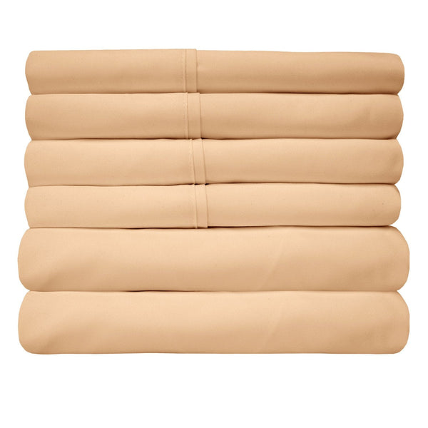 Sweet Home Collection Deluxe 6-Piece Bed Sheet Set (Camel)