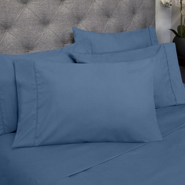 Sweet Home Collection Deluxe 6-Piece Bed Sheet Set (Denim)