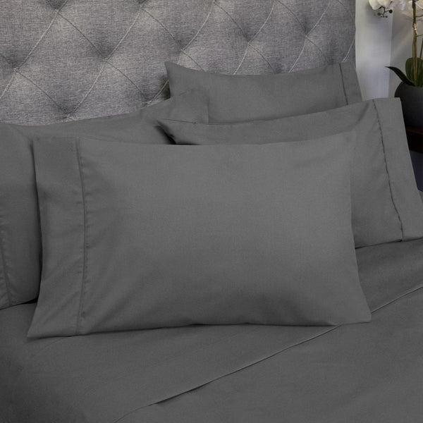 Sweet Home Collection Deluxe 6-Piece Bed Sheet Set (Gray)