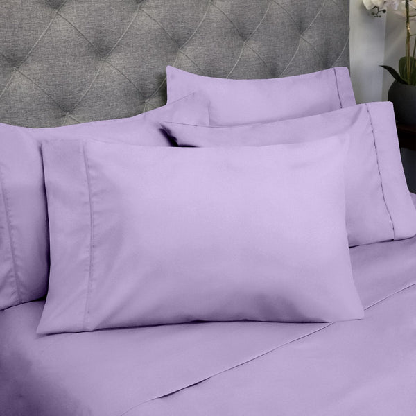 Sweet Home Collection Deluxe 6-Piece Bed Sheet Set (Lavender)