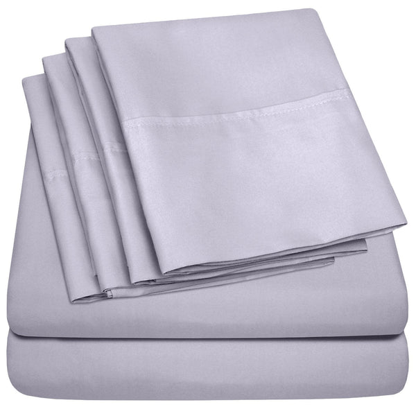 sweet home collection Deluxe 6-Piece Bed Sheet Set (Lilac) sweet home collection Deluxe 6-Piece Bed Sheet Set (Lilac)