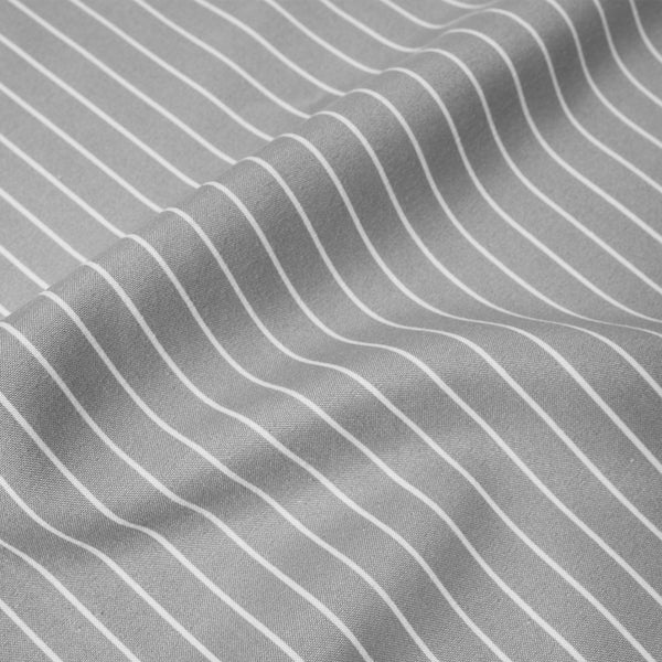 Sweet Home Collection Deluxe 6-Piece Bed Sheet Set (Loft Pinstripe Gray)