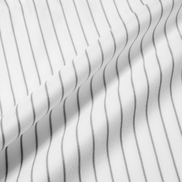 Sweet Home Collection Deluxe 6-Piece Bed Sheet Set (Loft Pinstripe White)