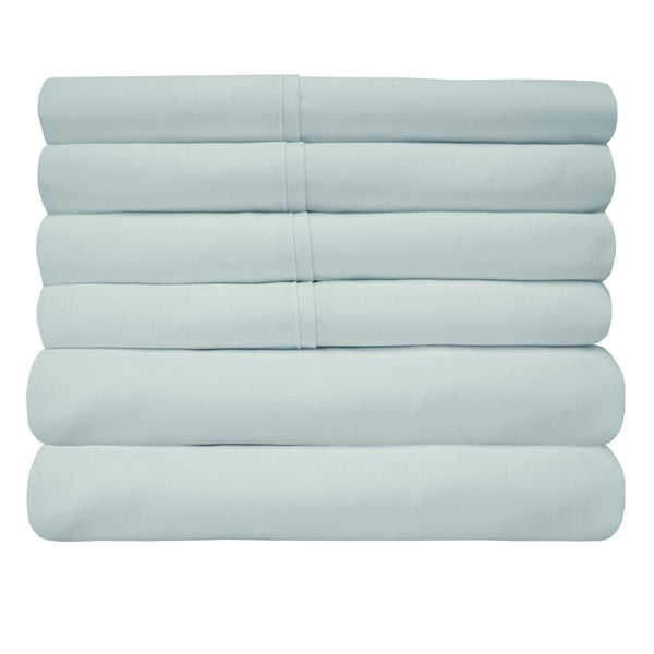 Sweet Home Collection Deluxe 6-Piece Bed Sheet Set (Porcelain Blue)