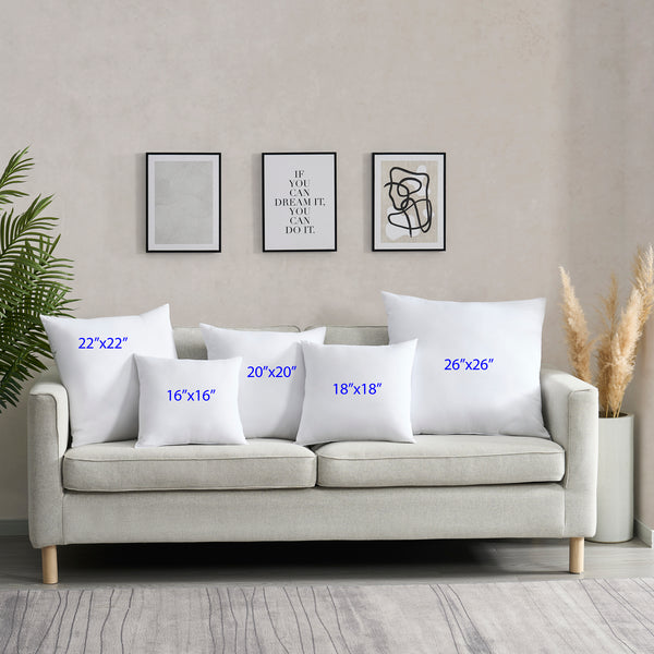 Sweet Home Collection Down Alternative Throw Pillow Inserts Various Sizes