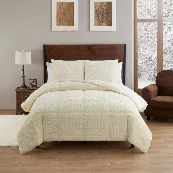 Sweet Home Collection Faux Fur Animal 3-Piece Comforter Set